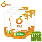 【橘子工坊】天然無香精制菌洗衣精補充包─雙酵去污1500ml x 6包/箱