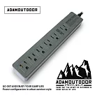 ADAMOUTDOOR┃家用款1切6 延長線1.8M ADPW─W31618 軍用綠