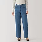 【MUJI 無印良品】女吉貝木棉混丹寧直筒褲 24 淺藍