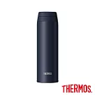 【THERMOS 膳魔師】可進洗碗機不鏽鋼90度輕鬆開蓋真空保溫杯500ml(JOR─500─DNVY) 深藍色