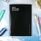 【conifer綠的事務】2025年25K簡單月計畫本+吊嘎涼爽超輕提袋組合 深夜黑
