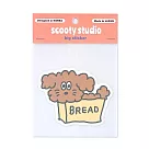 【日本FRONTIER】scooty studio 造型貼紙 大 ‧ 查理狗狗(麵包)
