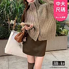 【Jilli~ko】慵懶風寬鬆加厚復古牛角扣高領毛衣 J12106 FREE 卡其