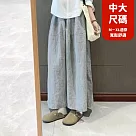 【慢。生活】春夏雲朵褲日系氣球褲大碼闊腿褲 5968 FREE 灰色