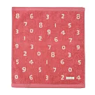 【日本丸真】SOU SOU 經典原創數字純棉洗臉巾 珊瑚紅 珊瑚紅