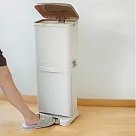 《環保專家》腳踏式分類垃圾桶─40L