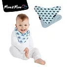 【Mum 2 Mum】雙面時尚造型口水巾圍兜─鯨魚/粉藍鯨魚/粉藍