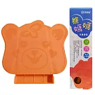 貝斯康 熊媽媽矽膠餐墊(橘色)