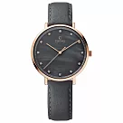 OBAKU 晨染無暇時尚皮帶錶─V186LXVJRJ