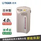 【 TIGER 虎牌】日本製 4.0L微電腦電熱水瓶(PDR─S40R) 卡吉色