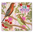 eeBoo 24色鉛筆(鐵盒) — 鳥語花香(Birds & Berries Color Pencils)