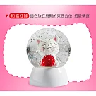 招福淘氣貓/非自轉亮片雪花球/夜燈/餵奶燈/氣氛燈 愛情紅