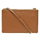 MICHAEL KORS 簡約皮革方型斜背包─焦糖(現貨+預購)焦糖