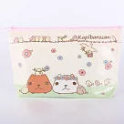 Kapibarasan 水豚君花季系列收納筆袋化妝包