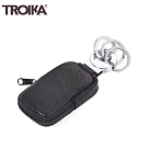 國TROIKA創意三環POCKET CLICK“?嗒鎖”鑰匙圈KR8─77/LE(含厚皮革小錢包)
