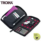 德國TROIKA防RFID─NFC信用卡防盜刷防側錄旅行包護照包錢包TRV90/DG(共有9個袋子)