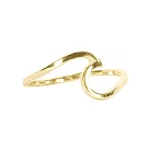 Pura Vida 美國手工 GOLD WAVE波浪造型 24K鍍金金色戒指 7 金色