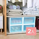 《真心良品》波普平面霧透抽屜式收納箱30L─2入組