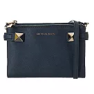 MICHAEL KORS 防刮鉚釘雙層斜背包─深藍(現貨+預購)深藍