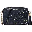 MICHAEL KORS 流蘇鉚釘斜背包─深藍(現貨+預購)深藍