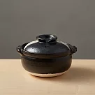 有種創意─日本萬古燒─珠玉點點雜炊土鍋5.5號─黑(0.9L)