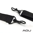 AOU 台灣製造 輕量活動式強化耐重肩背帶 側背肩帶 公事包背帶 尼龍背帶(黑)03─007D4