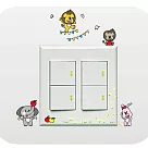 SHIBUDI尋寶獅防水無痕創意貼─小花系列C白色