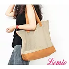 【Lemio】LD系列訂製尼龍網帶子母單肩包(向日黃)