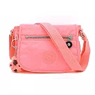 KIPLING 迷你翻蓋小斜背包─粉桔