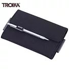 德國TROIKA手拿包TRV55(大小18x12cm可放手機.筆.護照.信用卡.現金)收納包多功能包萬用包收納夾─ 黑色