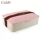 【Caldo卡朵生活】日系小麥纖維可堆疊便當盒800ml 玫瑰粉