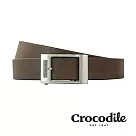 職場新鮮人 父親節 情人節送禮 Crocodile 義大利植鞣 馬鞍皮 寬版真皮自動皮帶(35mm) 0101─25006─03 38 淺咖色
