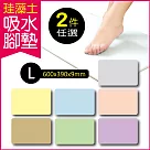 2片任選超值組 生活良品─頂級珪藻土速乾超吸水地墊─L加大版(硅藻土 矽藻土吸濕防霉 腳踏墊)其他組合請於地址備註
