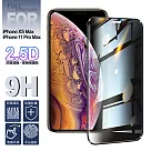 NISDA for iPhone XS Max / iPhone 11 Pro Max 防窺2.5D滿版玻璃保護貼─黑