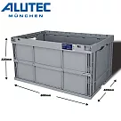 德國ALUTEC─加深摺疊收納籃 工具收納 露營收納─64L 德國製