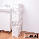 【LIKE─IT】夾縫疊疊分類洗衣提籃(三層組) | 鈴木太太公司貨