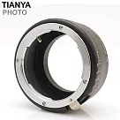 Tianya天涯阻泥式尼康G鏡可調光圈環for Nikon G─NEX鏡頭轉接環f(F轉Sony索尼FE─Mount)G轉FE G轉E Nikon轉NEX 黑色