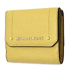 MICHAEL KORS 荔枝皮革鉚釘三折短夾─黃