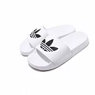 adidas 涼拖鞋 Adilette Lite 休閒 男女鞋 愛迪達 三葉草 軟底 舒適 夏日 情侶款 白 黑 FU8297 23.5cm WHITE/BLACK