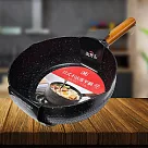 藏野匠錘紋不沾雪平鍋─曜岩黑─22cm─1入組