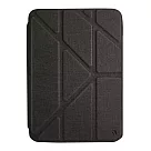 JTL / JTLEGEND iPad mini 2021 Amos 8.3吋 相機快取多角度折疊布紋皮套(無筆槽) 石墨黑