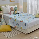 義大利Fancy Belle《熱帶恐龍島》雙層紗兒童天竺棉四季被(120*150CM)