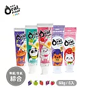 OralFresh歐樂芬─兒童含氟蜂膠牙膏60g*5入─含氟+無氟組
