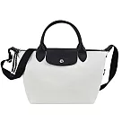LONGCHAMP LE PLIAGE ENERGY系列再生尼龍短把兩用包(小) 象牙