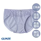 【日本GUNZE】柔美蕾絲三角小褲(JS1035─PUR) L 紫