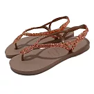 Havaianas 涼拖鞋 Luna Premium II 女鞋 玫瑰粉 亮片 麻花 扣帶 41470093581W