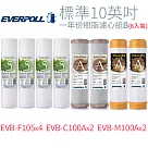 【EVERPOLL】標準10英吋 一年份樹脂濾心組B(8入)