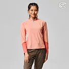 ADISI 女UPF50+防曬抑菌半門襟長袖排汗衣AL2211028 (S─2XL) / 吸濕排汗 彈性 抗紫外線 大和抗菌 防臭加工 M 阿甘玫瑰