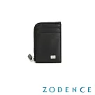 【ZODENCE 佐登司】SLEEK進口牛皮卡片零錢包 黑