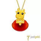 【Just Gold 鎮金店】滿福如意十二生肖系列純金吊墜─牛(不含鍊)